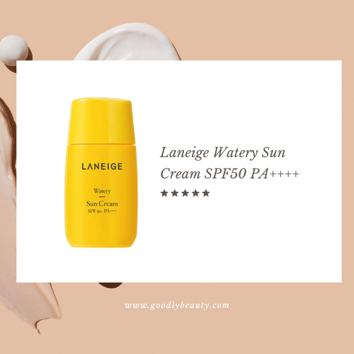 กันแดดคุมมันกันน้ำที่ใช้ดี Laneige Watery Sun Cream