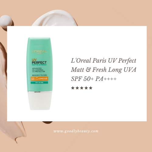 กันแดดคุมมันผิวแพ้ง่าย ตัวไหนดี L'Oreal Paris UV Perfect Matt