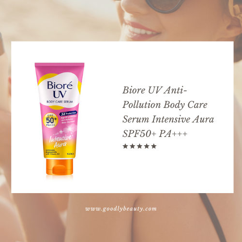 กันแดดทาผิวไม่เป็นคราบเหลือง Biore UV Anti-Pollution Body Care Serum