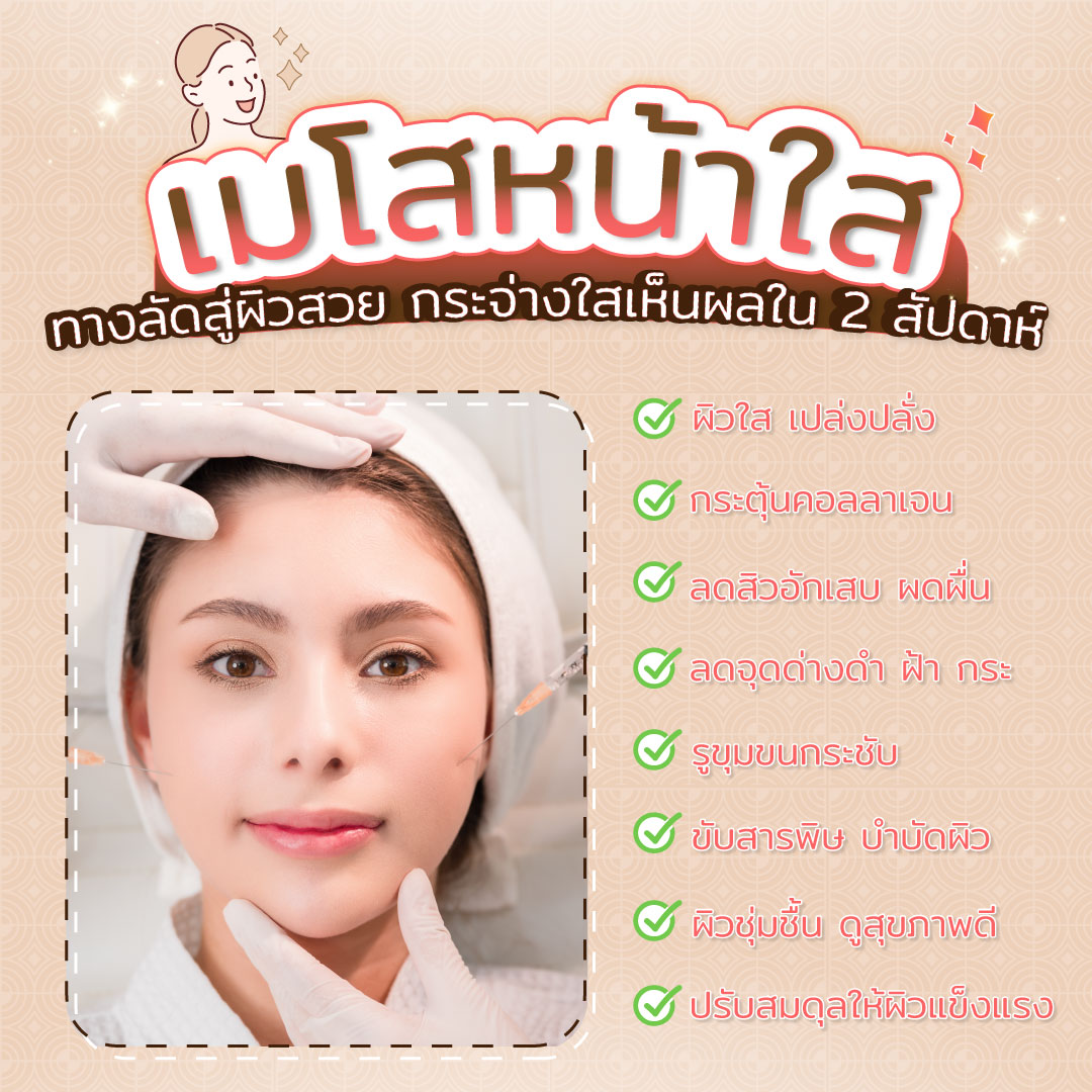 ฉีดเมโสหน้าใส ปรับสมดุลผิวผสม